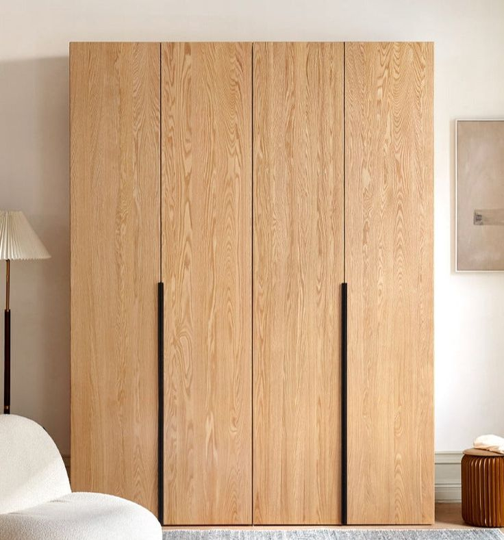 Oak Solid Wood High Wardrobe Modern: In 2025 | Hochschrank, Oberschränke, Einbauschrank for Oak Solid Wood Sliding Door Storage Wardrobe, Creamy/Natural, 70.8X24.4X78.7&amp;quot;