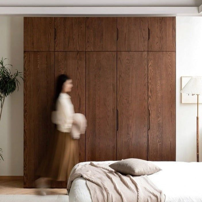 Oak Solid Wood Wardrobe Modern: In 2024 | Solid Wood Wardrobes, Wood Wardrobe Design, Oak Wardrobe in Exploring the Craftsmanship Behind Oak Solid Wood Wardrobes