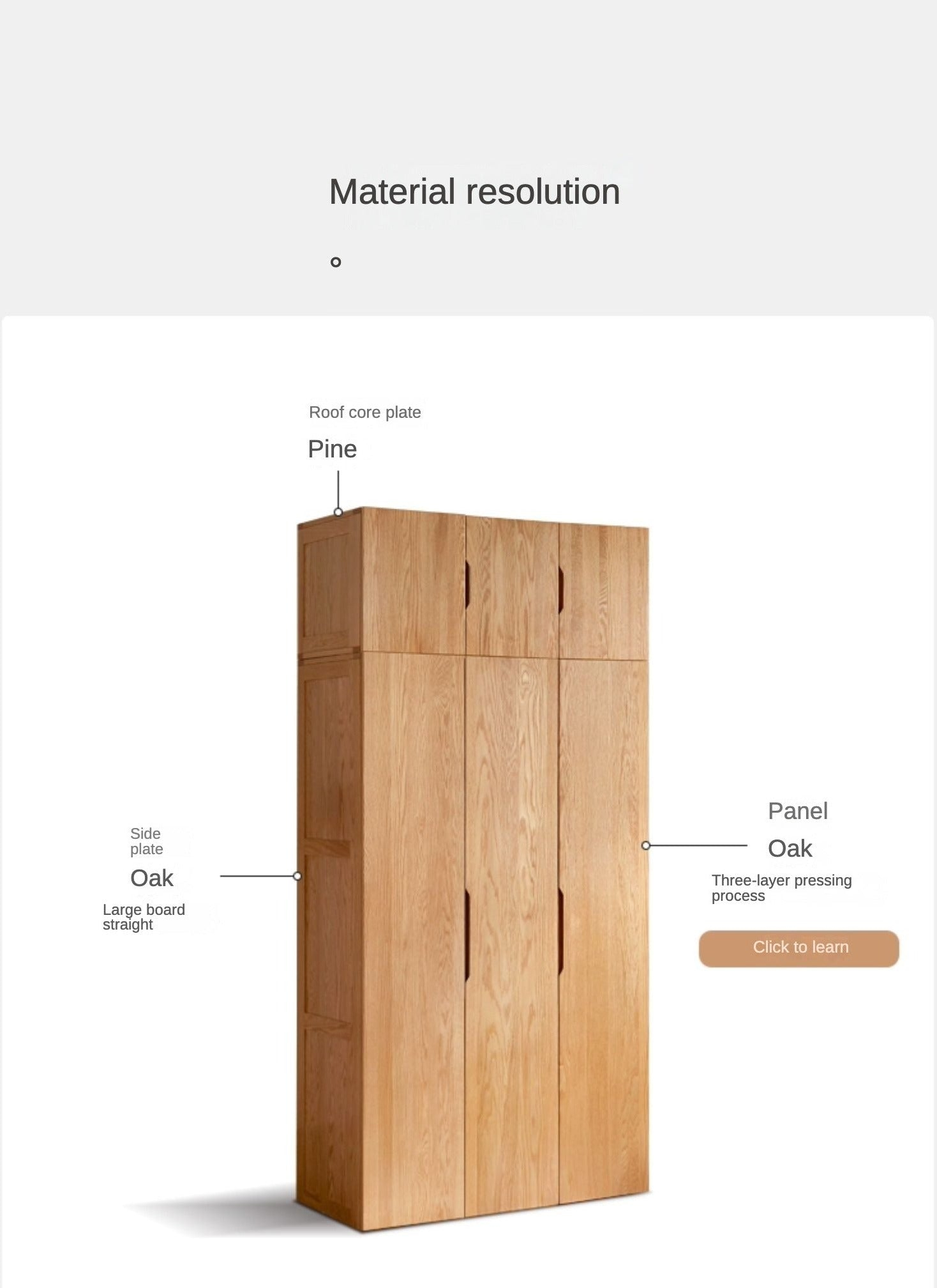 Oak Solid Wood Wardrobe throughout Oak Solid Wood Wardrobe, Natural Wood, 70.9X24.4X78.7 In