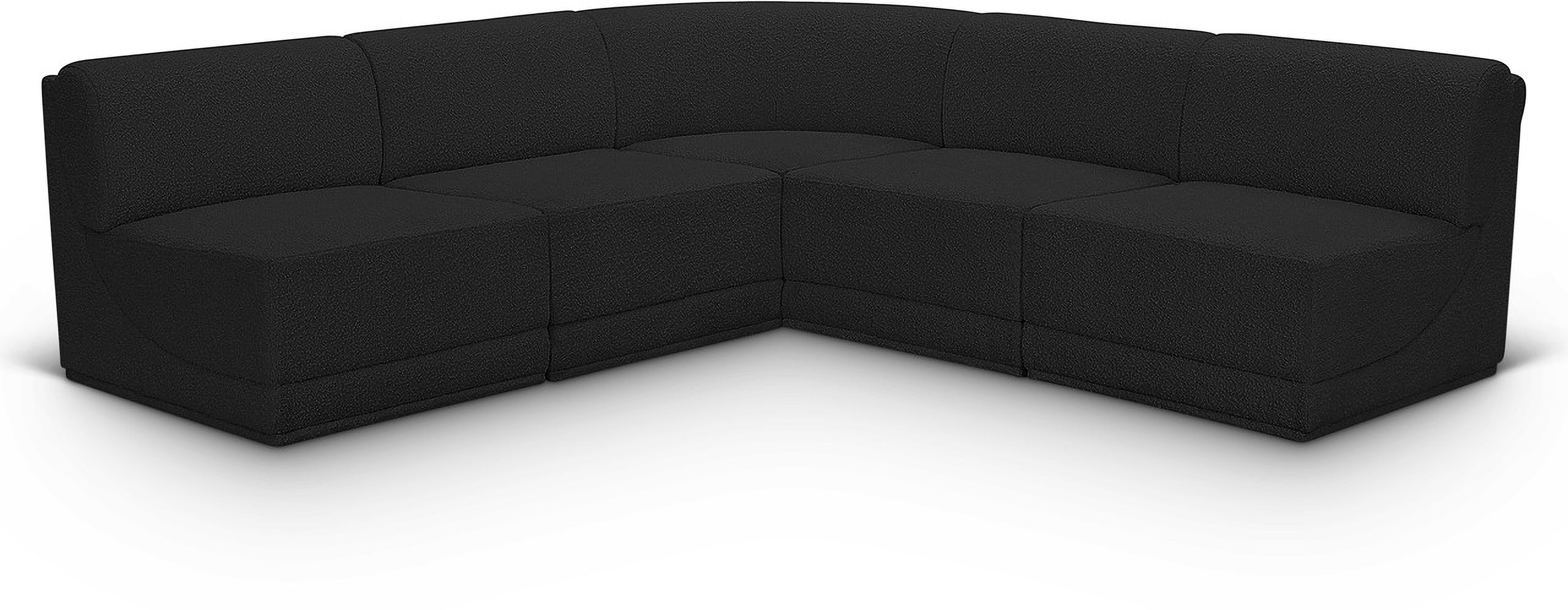Creating Cozy Nooks The Ollie Black Boucle Sectional Explained