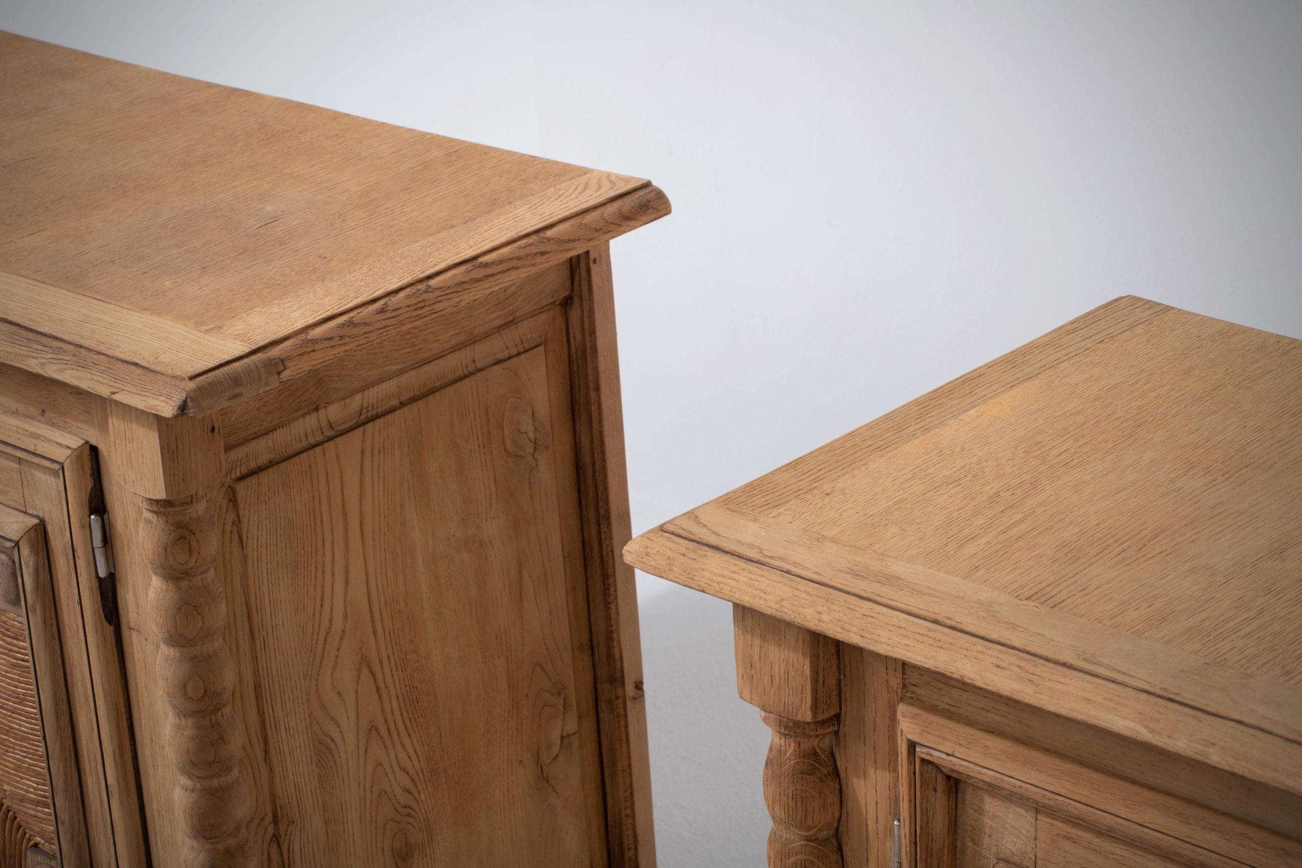 Pair Of 20Th Century French Provencal Bleached Oak Buffets Cabinets For Sale At 1Stdibs with Exploring the Textures and Tones of Oak Buffet Cabinets