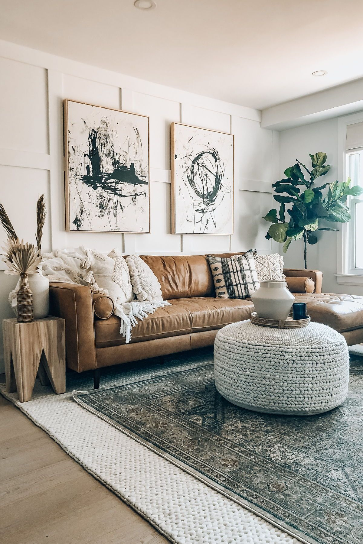 Pin On I N T E R I O R S intended for Form Nook Modular Sectional Sonoran Tan Leather, Brown