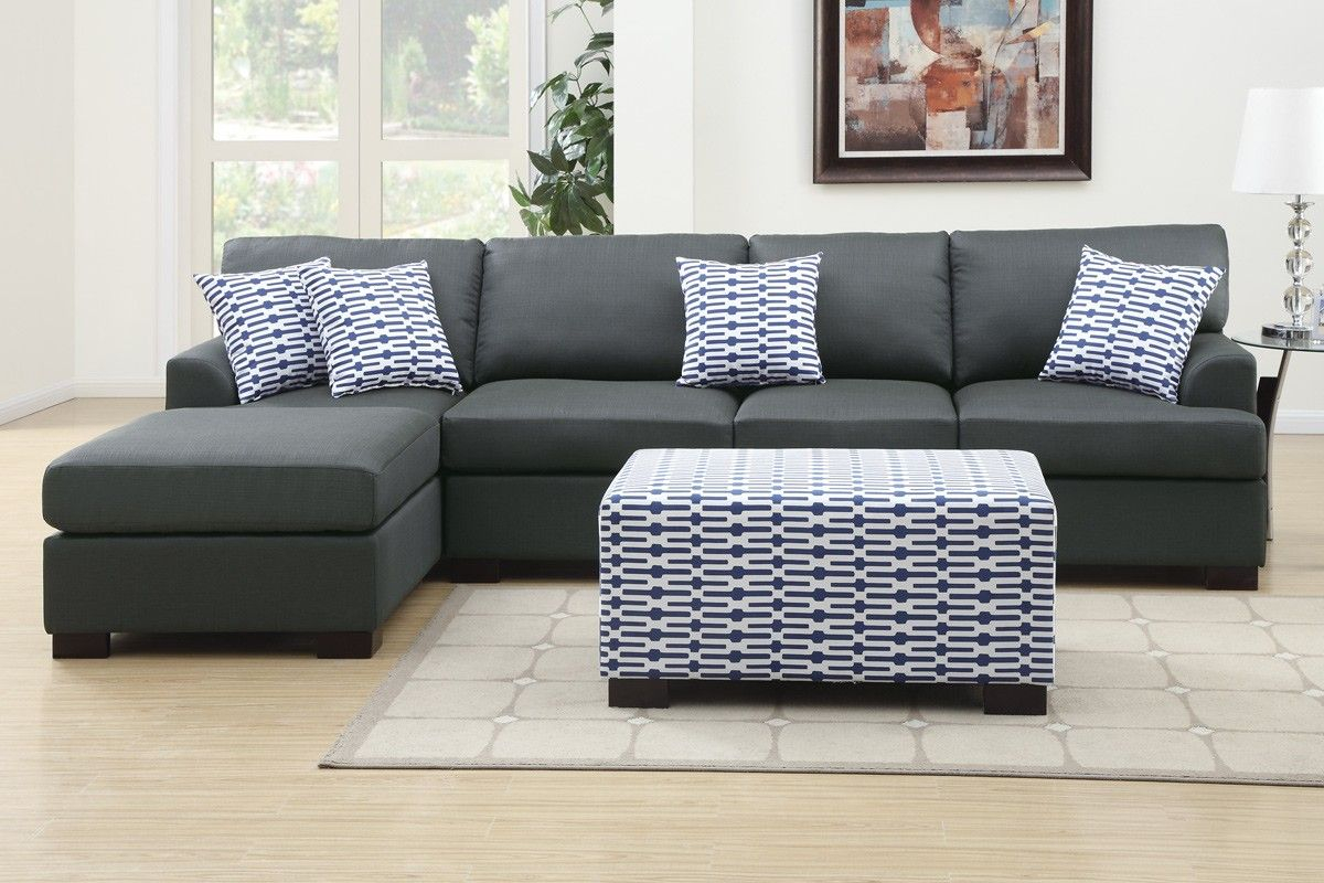 Styling Your Space with the Hughes Modern Linen Sectional Sofa Slate Gray