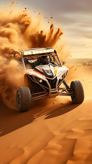 Premium Ai Image | Desert Dune Buggy Navigating Through Sand Dunes pertaining to Sheridan Sand Dune Side Server