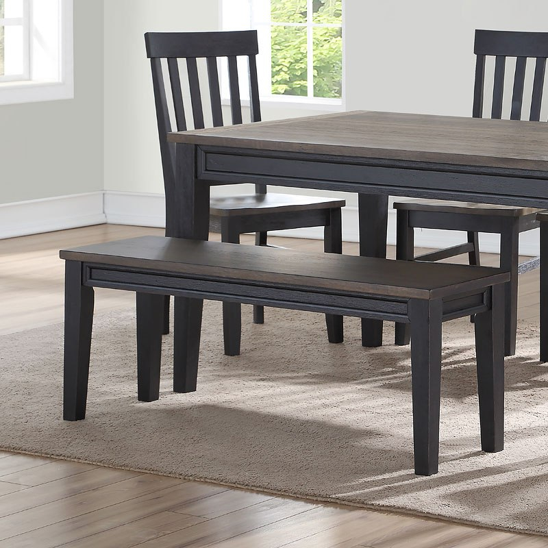 Raven Noir Dining Room Set W/ Bench By Steve Silver Furniture ... intended for Raven Noir 6-Piece Dining Set