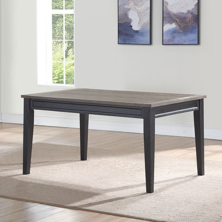 Raven Noir Dining Room Set W/ Bench intended for Raven Noir 6-Piece Dining Set