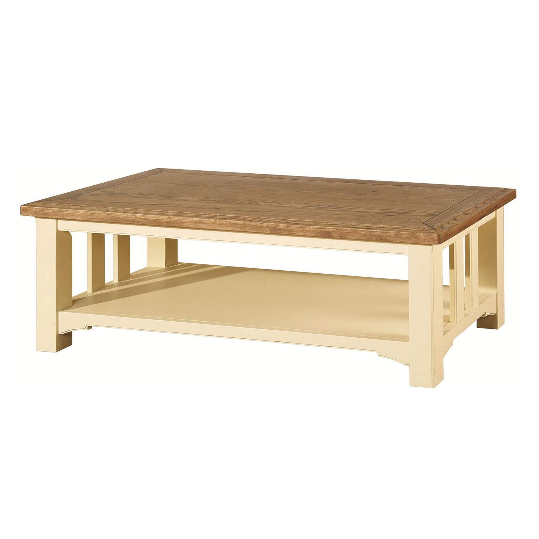 Renaissance Cream Coffee Table - Progressive Furnishings in Rhodes Coffee Table / End Table, Cream, Coffee Table