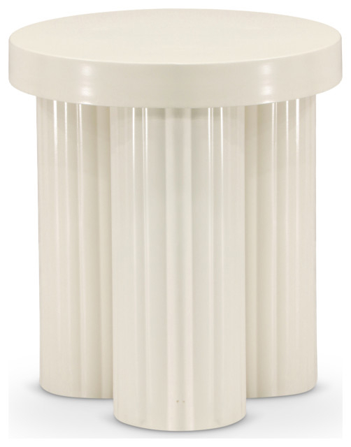 Rhodes Coffee Table / End Table - Transitional - Side Tables And End Tables - By Meridian ... in Rhodes Coffee Table / End Table, Cream, Coffee Table