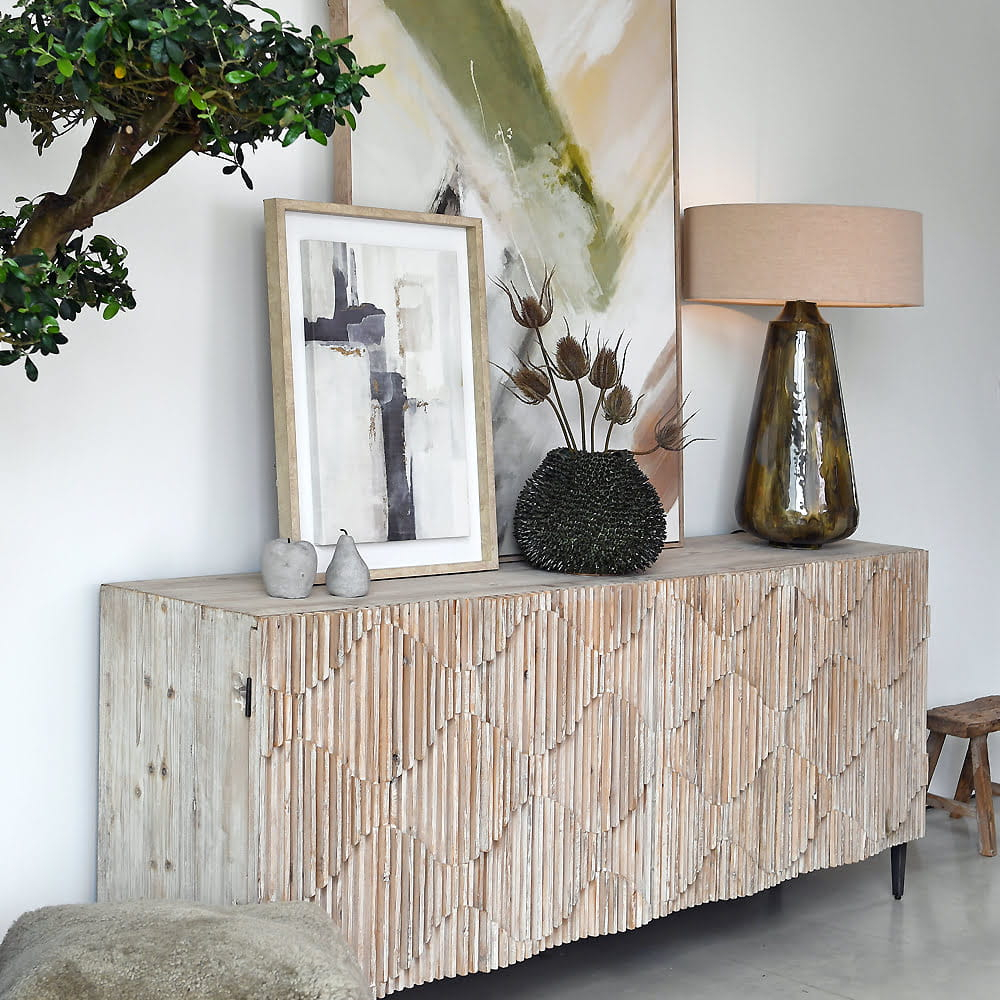 Rochester 200 Cm Reclaimed Pine Sideboard - Four-Door Buffet throughout Unlocking the Charm of Dita Reclaimed Pine Sideboard Buffets