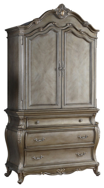 Roma Antique Silver Armoire - Traditional - Armoires And Wardrobes - By ... intended for