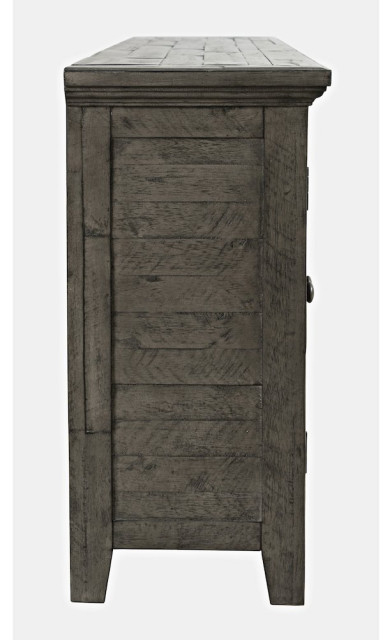 Rustic Shores 70 Coastal Distressed Acacia Six-Door Sideboard Cabinet - Contemporary - Buffets ... inside Rustic Shores 70 Coastal Distressed Acacia Six-Door Sideboard Cabinet