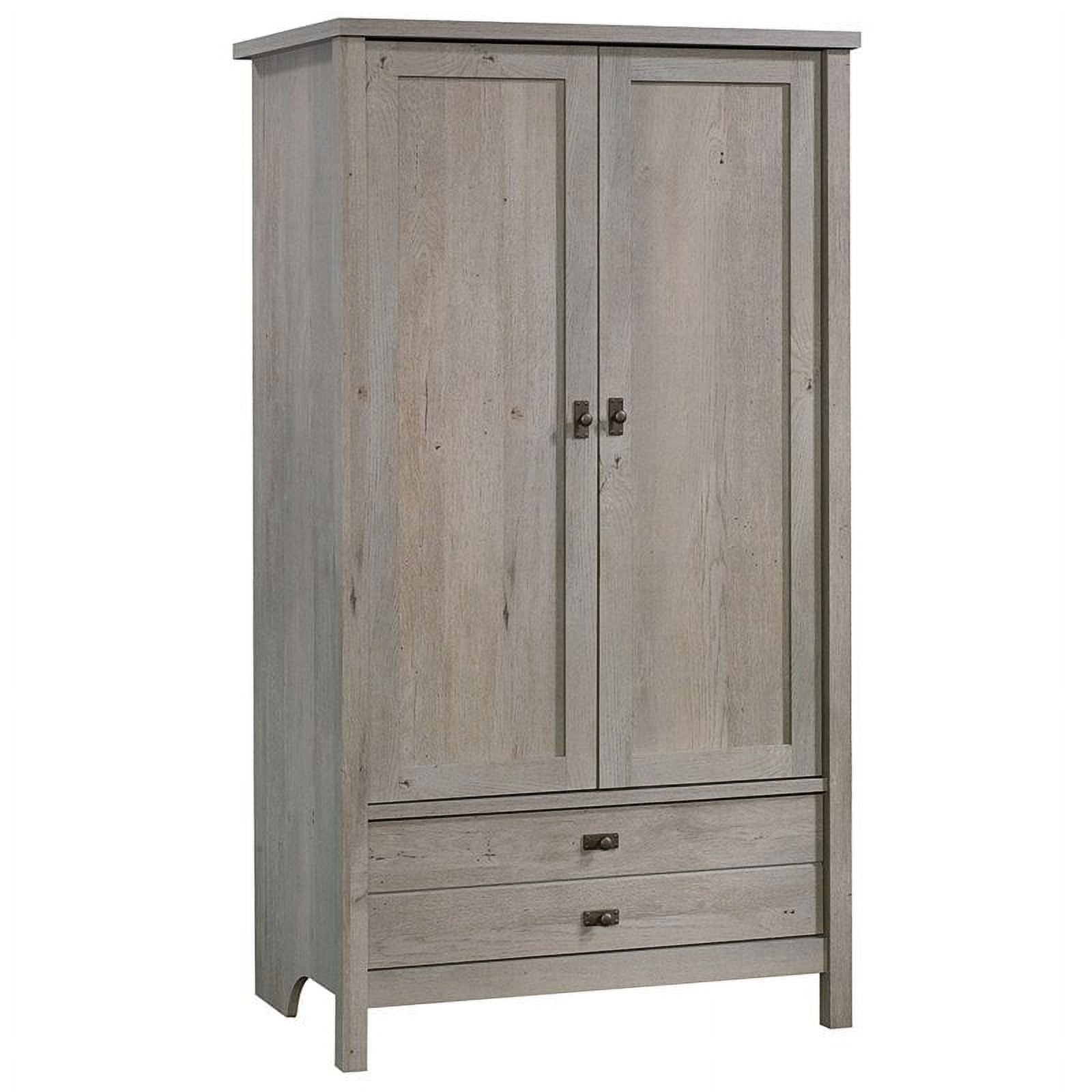 Sauder Cottage Road Armoire, Mystic Oak Finish - Walmart.com within Sauder Cottage Road Engineered Wood Armoire In Mystic Oak Finish