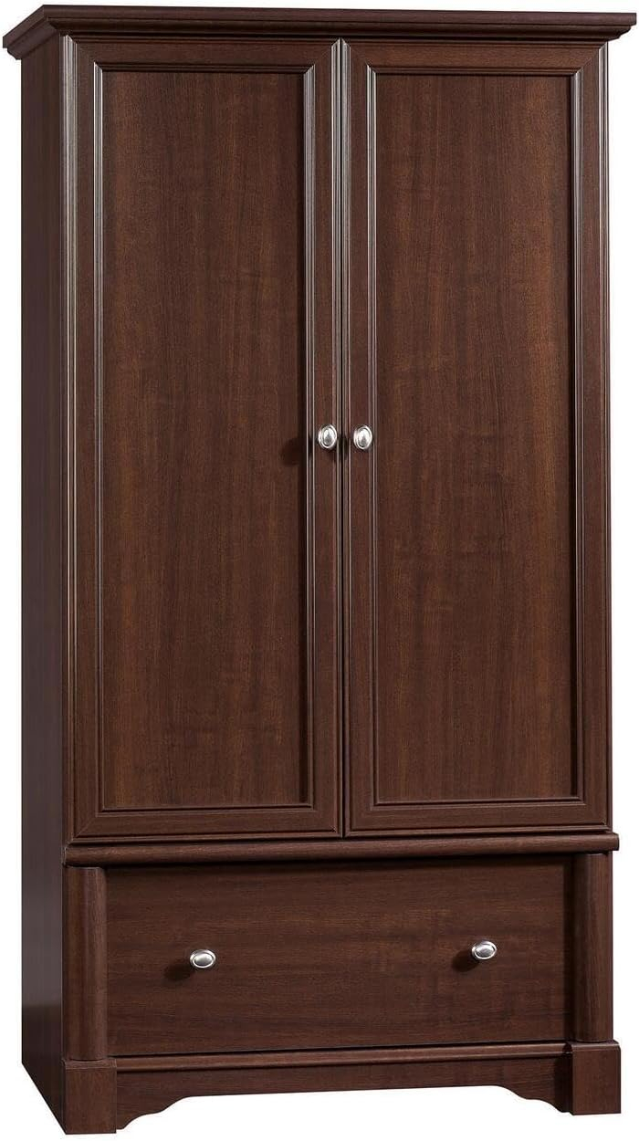 Sauder Palladia Armoire In Select Cherry Finish India | Ubuy pertaining to Craftsmanship and Style The Sauder Palladia Engineered Wood Armoire Explained