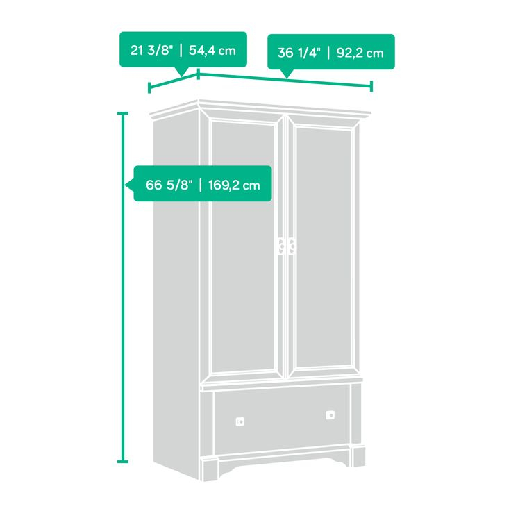 Sauder Palladia Armoire, Vintage Oak Finish - Walmart.com | Armoire ... within Craftsmanship and Style The Sauder Palladia Engineered Wood Armoire Explained