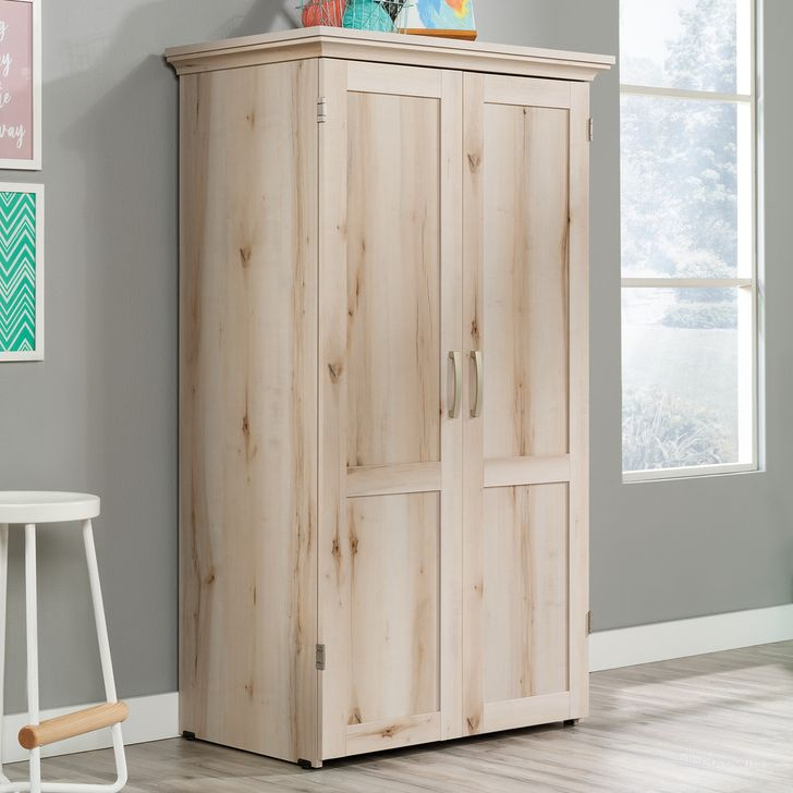 Sauder Select Multi-Purpose Armoire In Pacific Maple | 1Stopbedrooms throughout Maximizing Storage and Style with Your Sauder Bedroom Armoire