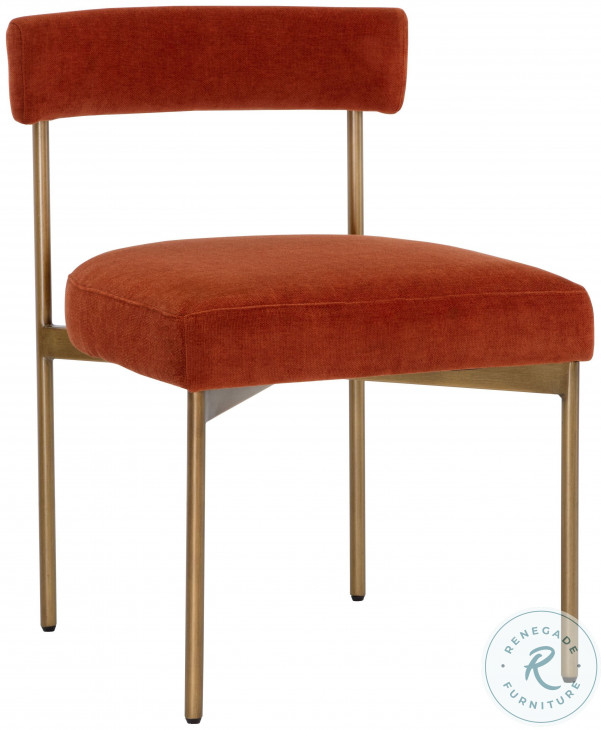 Seneca Danny Rust Dining Chair From Sunpan | Coleman Furniture pertaining to The Enduring Appeal of the Safavieh Couture Foster Dining Chair Rust/Black