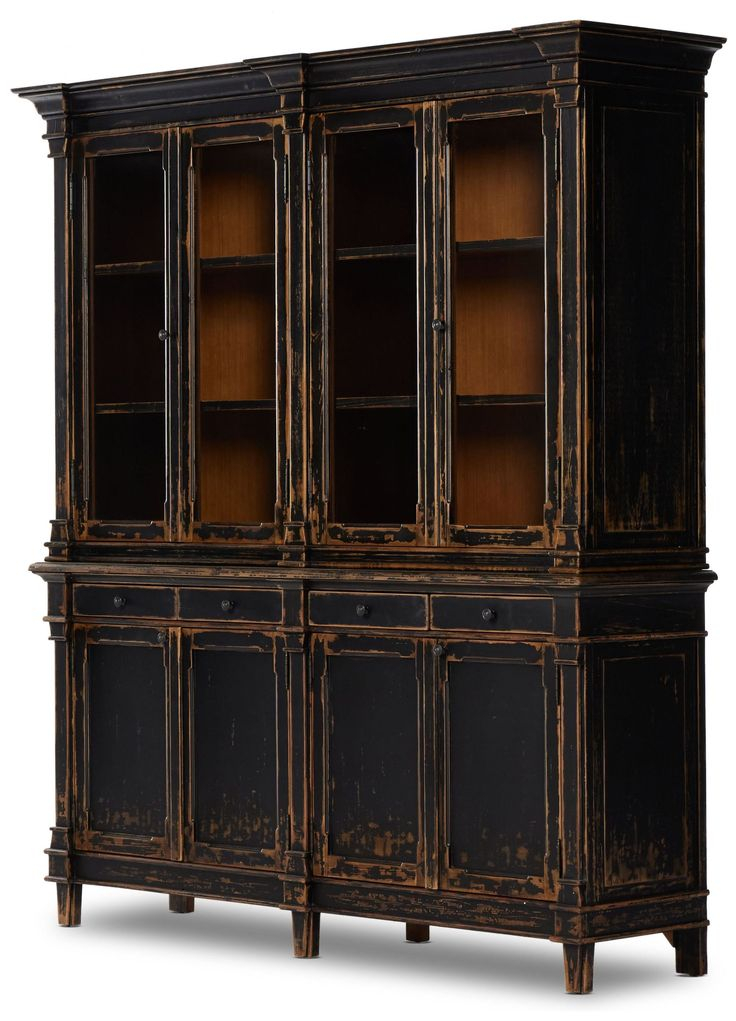 Servers, Sideboards And Buffets | Black Distressed Cabinets, Black ... for Ming Style Black Distressed Sideboard