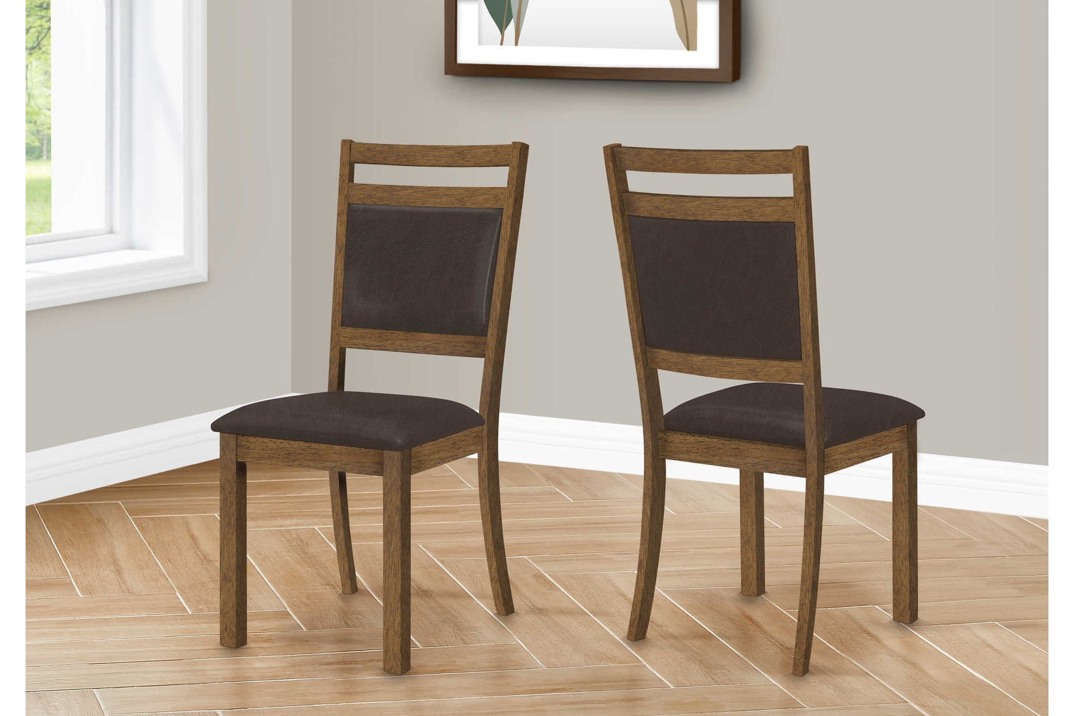 Set Of 2 Brown Upholstered Leather Look Dining Chairs At Gardner-White with Styling Tips for Your New Gardner Upholstered Dining Set