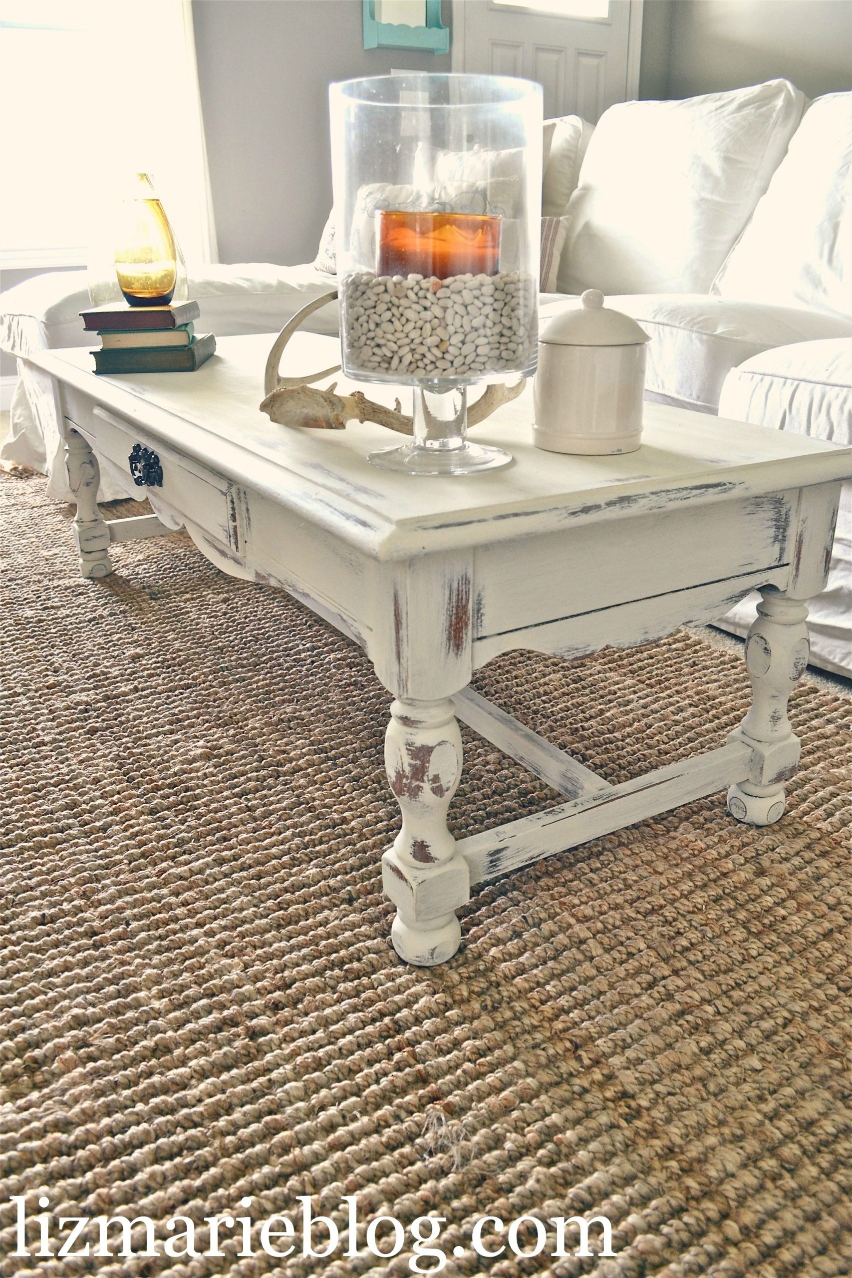 Shabby Chic Coffee Tables - Designer Picks &amp;amp; Photos with Shabby Chic White Coffee Table With French Country Double Scroll Pedestal