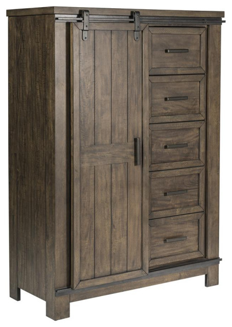 The Artistry Behind Rock Beaten Gray Sliding Door Chests and Their Saw Cut Details