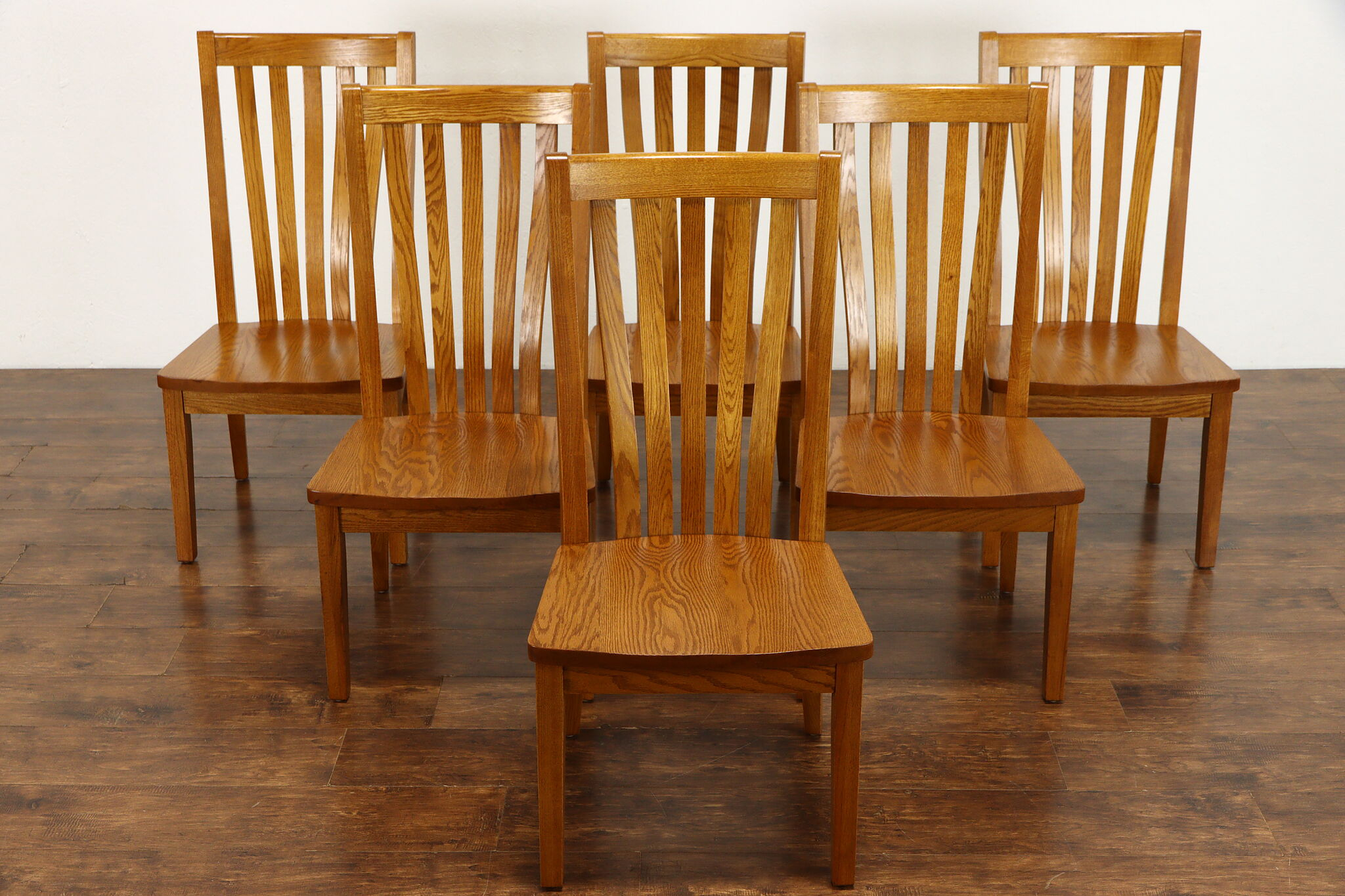 Solid Oak Dining Room Chairs within Set Of 2 Dining Side Chair, Oak Finish