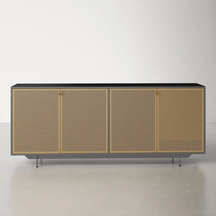 Solstice 73&amp;#039;&amp;#039; Sideboard | Wide Sideboard, All Modern, Hallway Wall Decor regarding Macao 4 Door Sideboard - Black - 73&amp;quot;