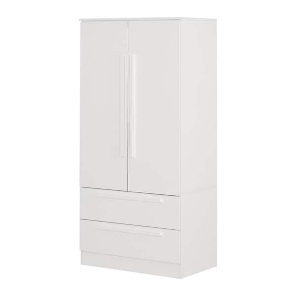 South Shore Acapella Pure White 33 In. Dressers And Armoires 16501 ... in Styling Your Space The Versatile Appeal of the South Shore Acapella Wardrobe in Pure White