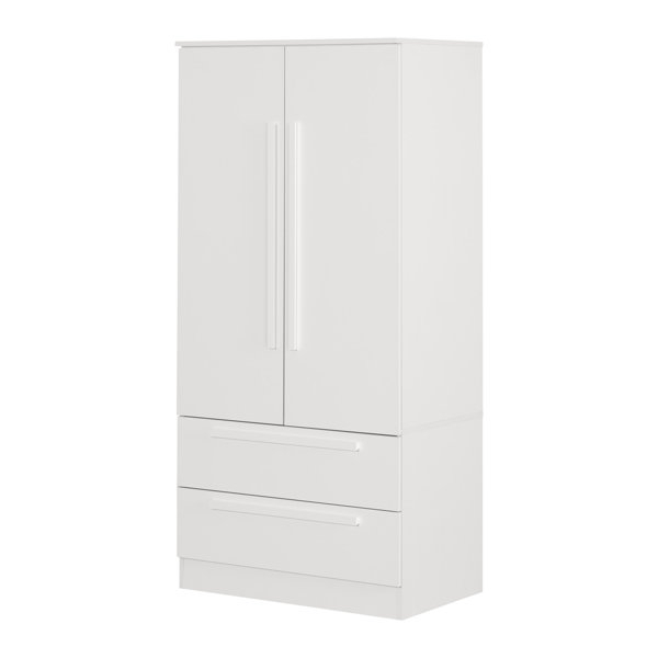 South Shore Acapella Wardrobe Armoire With Doors And Drawers | Wayfair within Styling Your Space The Versatile Appeal of the South Shore Acapella Wardrobe in Pure White