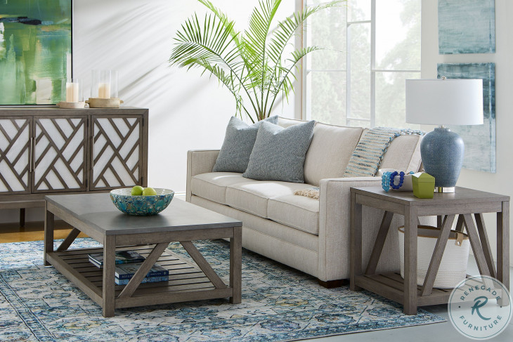 Staycation Driftwood Cocktail Table From Legacy Classic | Coleman Furniture pertaining to Butler Cocktail Table, Driftwood