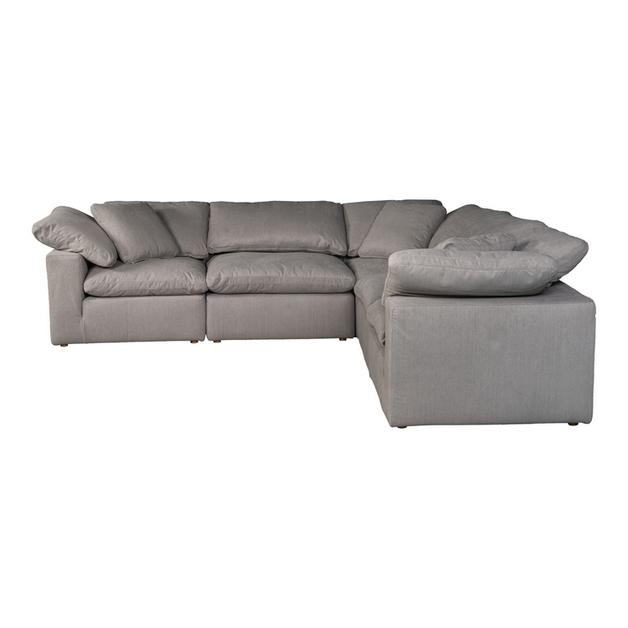 Terra Condo Classic L Modular Sectional Livesmart Fabric Light Grey (Yj ... throughout Terra Condo Nook Modular Sectional Performance Fabric Light Grey