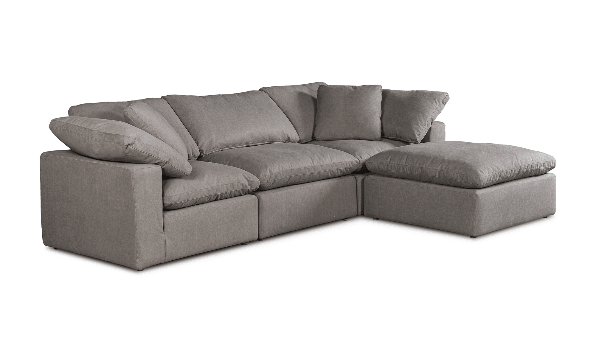 Terra Condo Lounge Light Grey Modular Sectional By Moe’s Home ... pertaining to Designing with Light Grey Choosing the Right Terra Condo Nook Sectional
