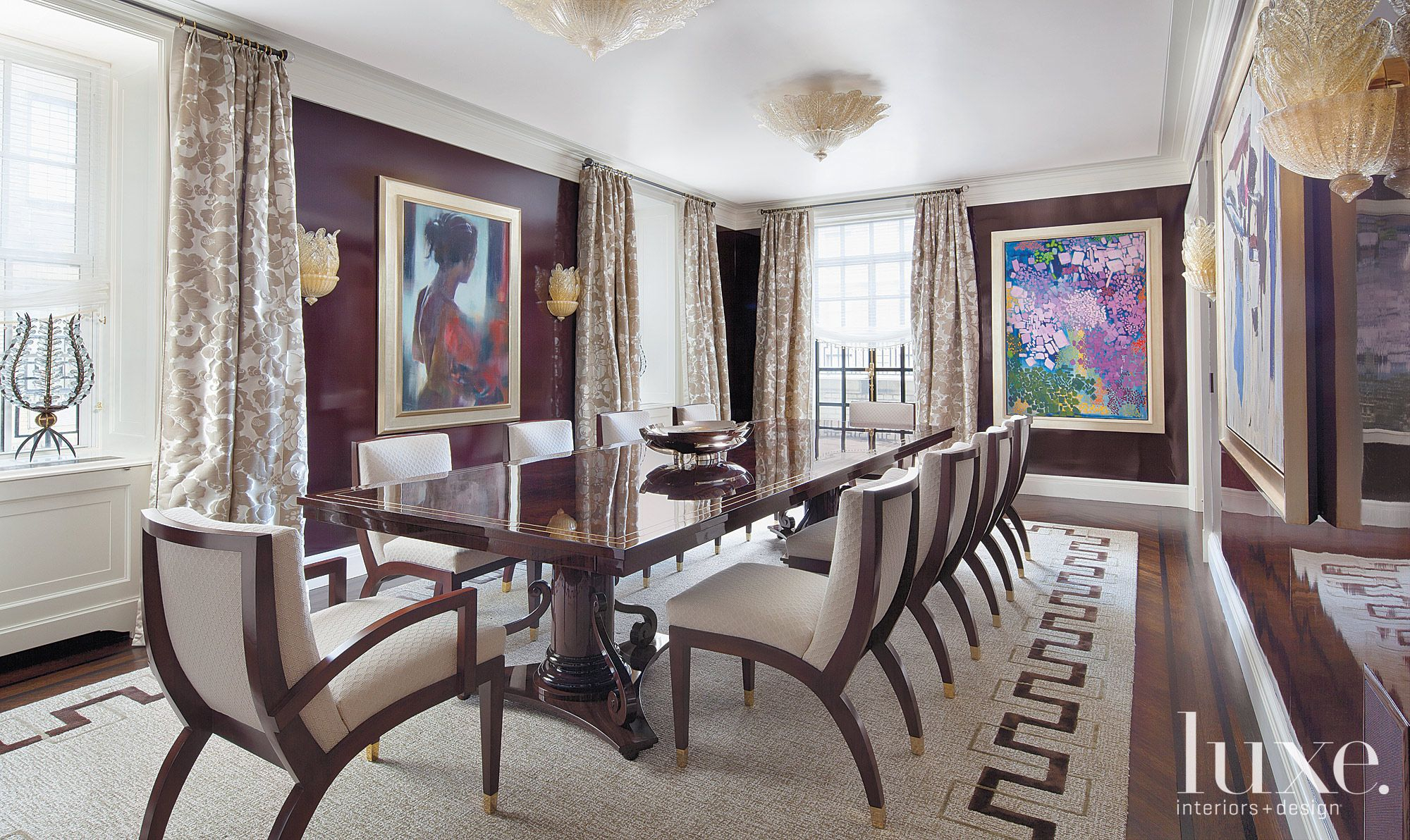 Styling Your Dining Room with Classic Brown Mahogany Ladderbacks