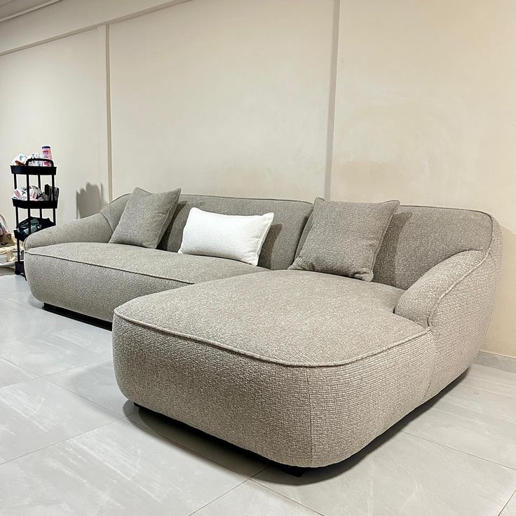 Transform Your Living Space With Our Minimalist Fabric L-Shape ... throughout Transform Your Living Space With the Versatile Ollie Modular Sectional