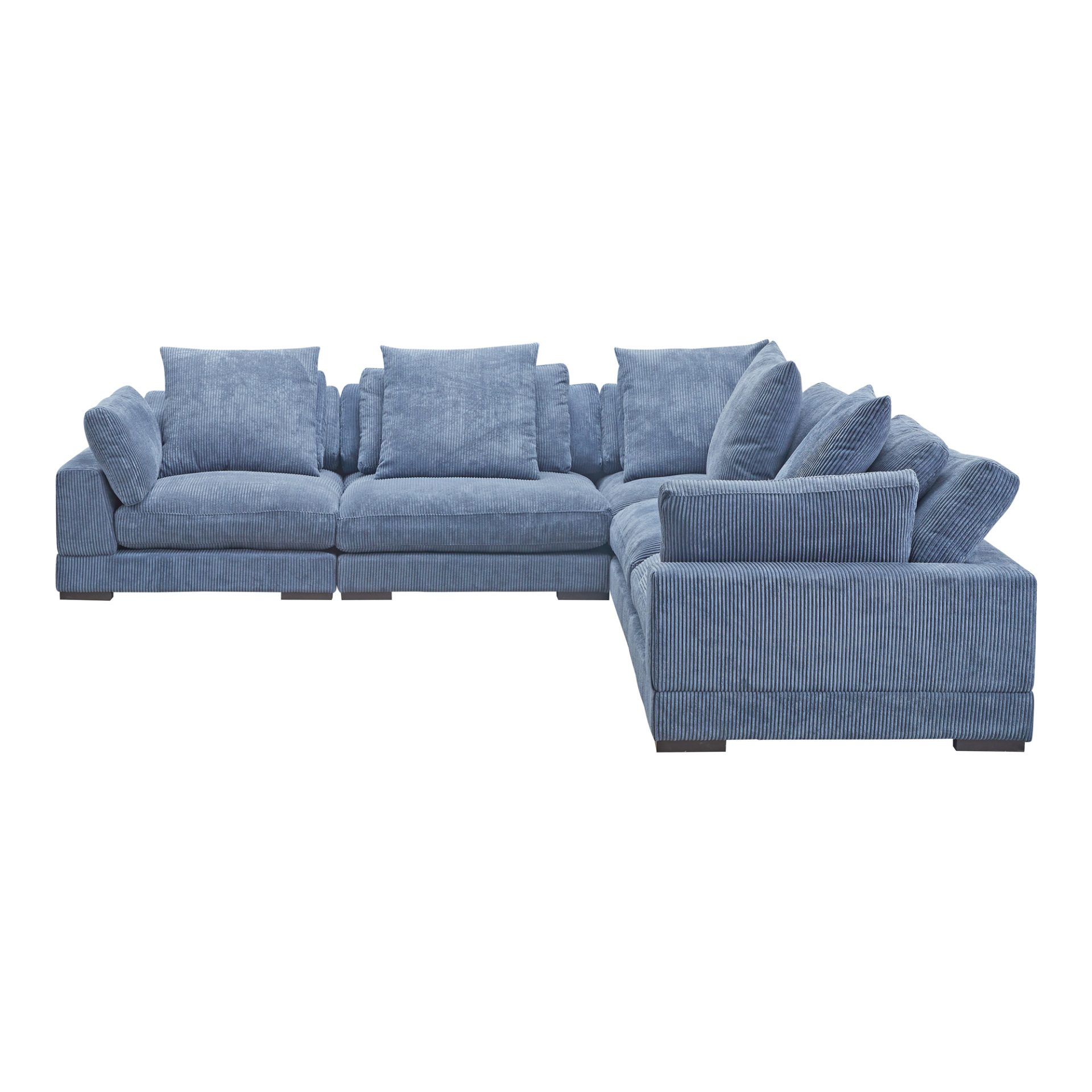 *Tumble Classic L Modular Sectional Navy - Nest Furnishings in Tumble Classic L Modular Sectional Cappuccino