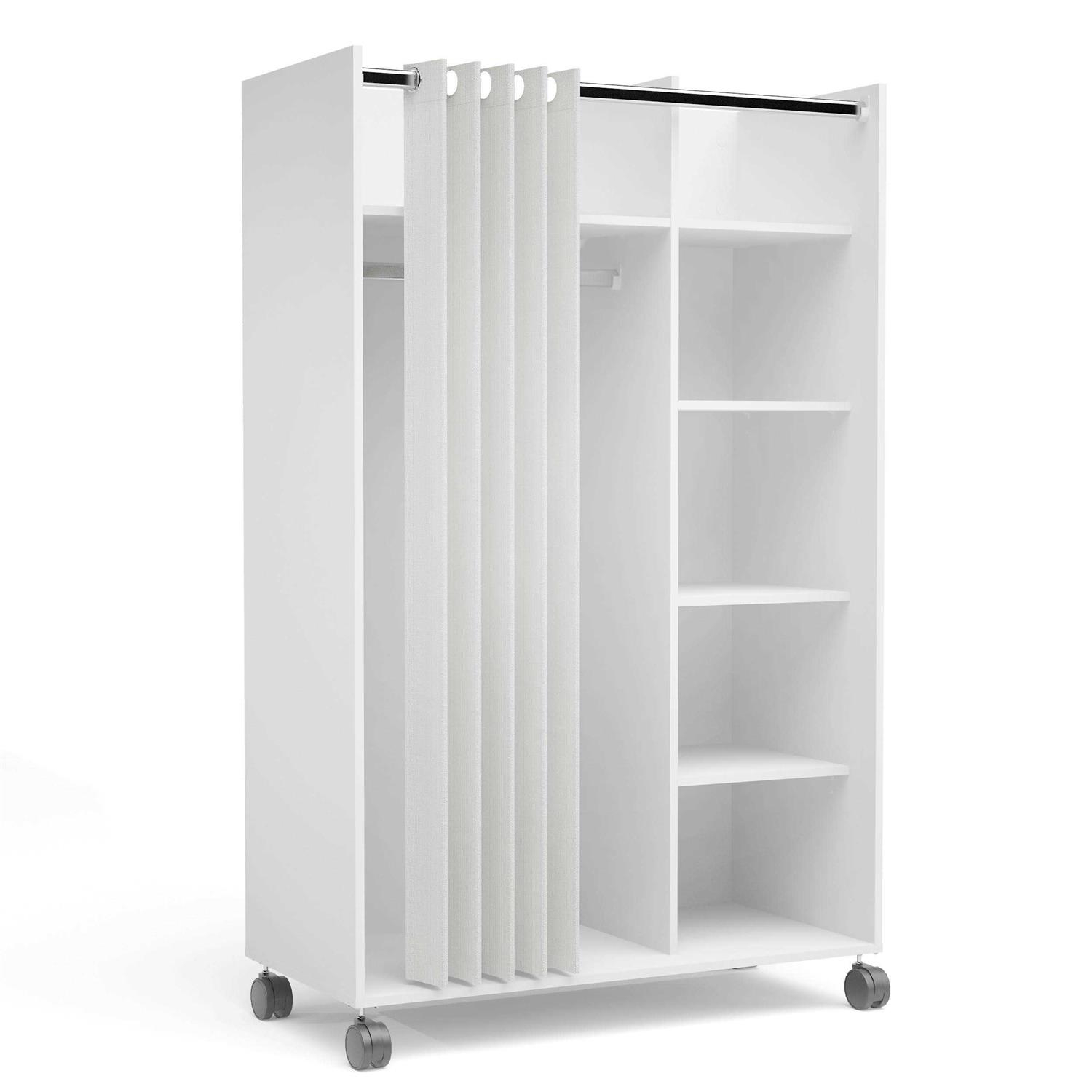 Tvilum Lola Mobile Curtain Storage Center - Home &amp;amp; Office Supplies On Sale throughout Lola 3 Bin Curtain Storage Center