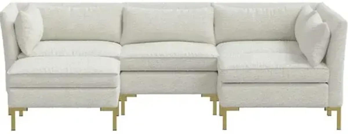 U Shaped Sectional | Furniture.com with regard to What to Know Before Choosing a U-Shaped Boucle Sectional