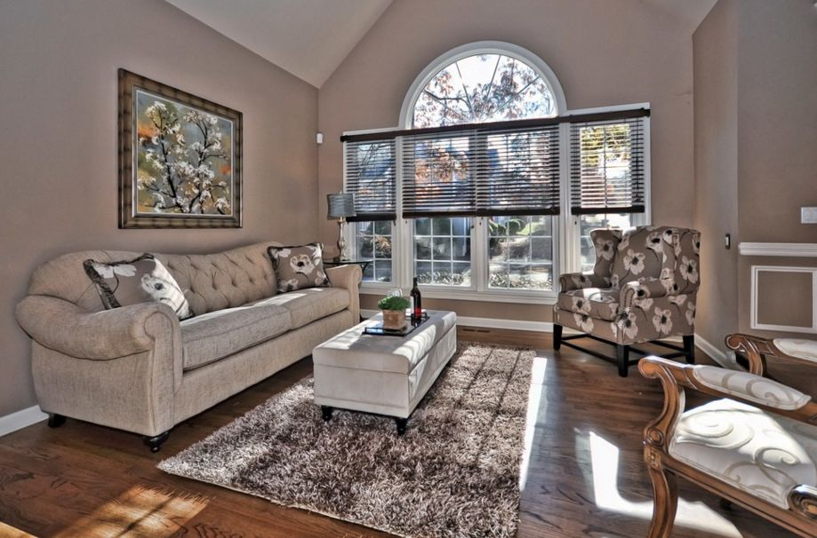 Using Taupe To Create A Stylish, Family-Friendly Living Room throughout Flix Modular Velvet Sectional Sofa, Modern 5 Piece Laf Sectional Couch Set, Taup