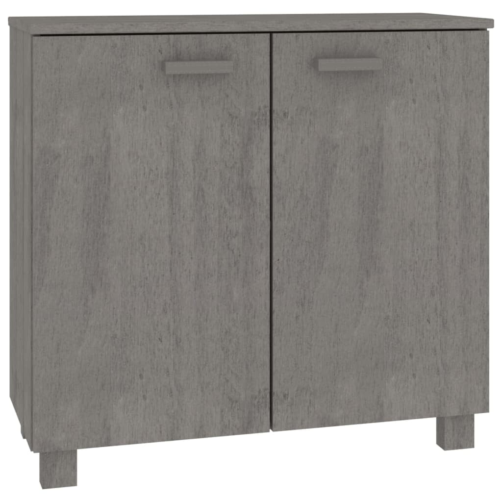 Vidaxl Sideboard Buffet Cabinet For Living Room Kitchen Hamar Solid ... regarding Vidaxl Sideboard Buffet Cabinet With Storage Hamar Light Gray Solid Wood Pine