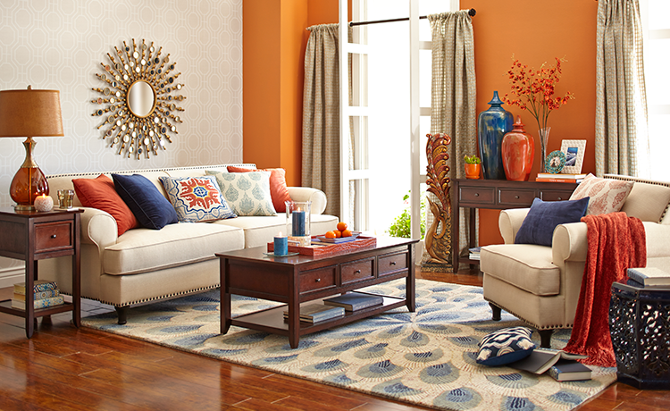 Warm And Inviting Color Palette: Neutrals With Navy And Buttered Yam ... intended for Exploring The Rustline Home An Interior Painted In Warm Tones