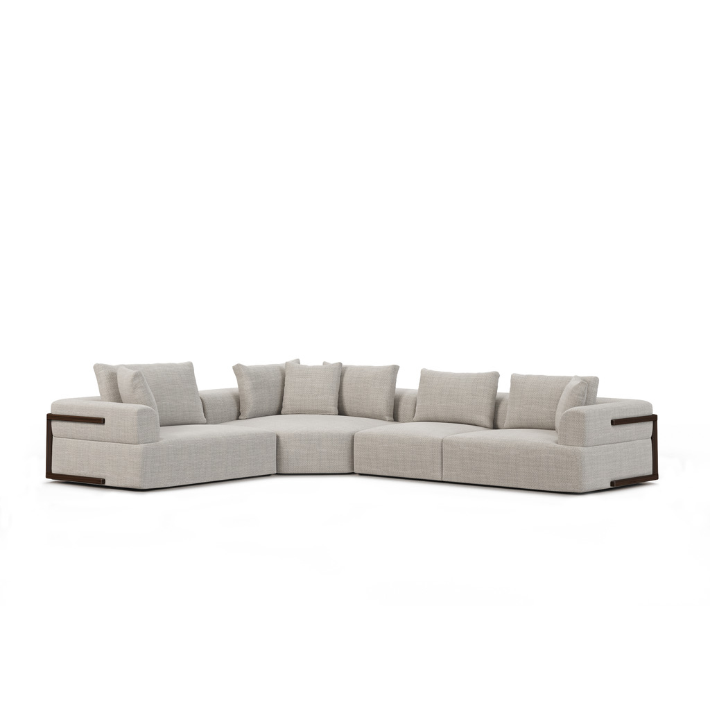 Warner 3 Piece Sofa Set With Corner Piece In Gray By Mercana | 1Stopbedrooms for The Versatility of the Warner Gray 3-Piece Sofa Set With Corner-Piece for Modern Homes