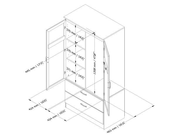 White Acapella Wardrobe Armoire 5350038 | South Shore | Afw.com with Styling Your Space The Versatile Appeal of the South Shore Acapella Wardrobe in Pure White