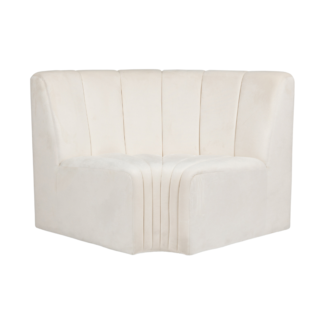 White Sectional Curved Sofa Lounge Furniture Hire inside