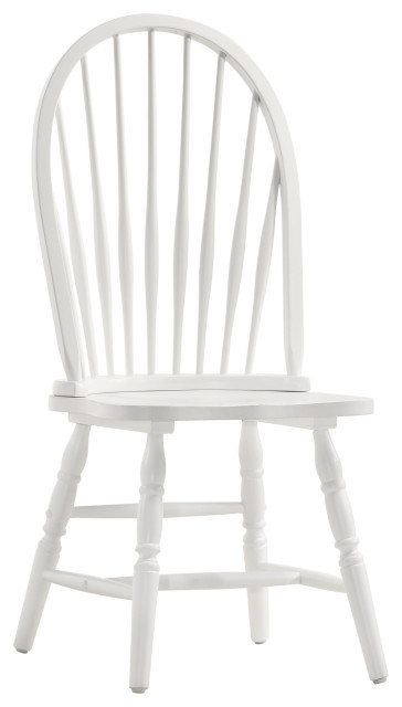 Windsor Dining Chair, Pure White - Traditional - Dining Chairs - By ... for Windsor Dining Chair, Pure White