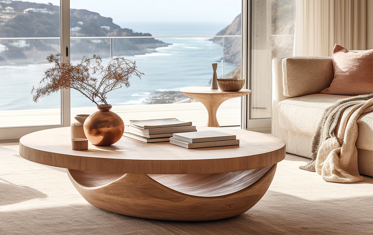 Wooden Coffee Table Designs For Living Room | Cabinets Matttroy for Why White Oak Post Coffee Tables Remain a Timeless Choice for Modern Homes