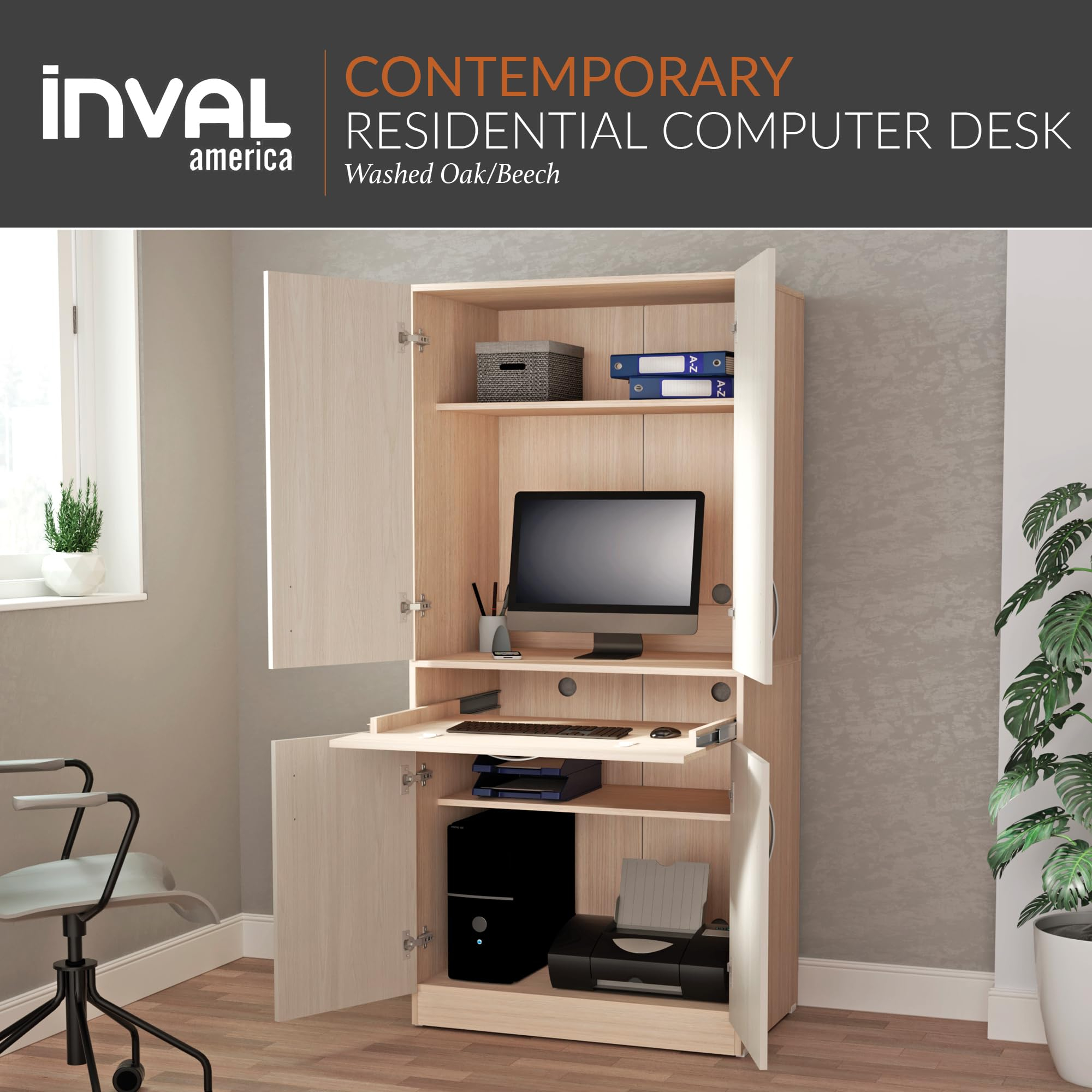 Yv Computer Armoire Desk pertaining to Finding the Perfect Fit Unpacking the Concord Cherry Modern Computer Armoire Desk