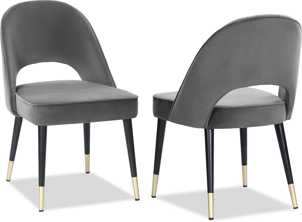 Yves Dining Chair In Grey, Brown Or Green Velvet - Set Of 2 | Dining Chairs for A Deep Dive into the Comfort and Design of the Yves Grey Dining Chair Set