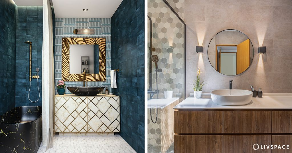 15 Beautiful Bathroom Vanity Units Perfect For Compact Spaces regarding Lexora Coraline Double Bath Vanity Navy Blue 102 Vanity