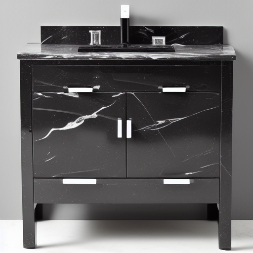 15 Stylish Black Bathroom Vanities | Luxury Bathrooms Archid within Markham 48&amp;quot; Bathroom Vanity, Midnight Black/Satin Brass, 48&amp;quot;