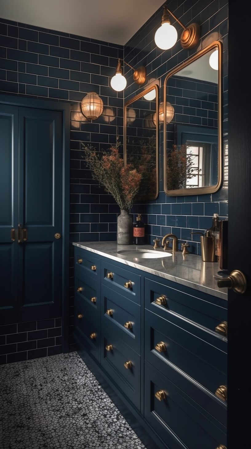 How 60DBL Vanity Dark Blue Transforms Bathroom Spaces and User Experience