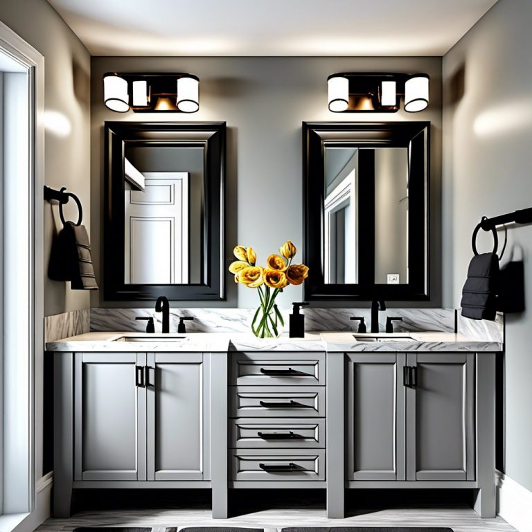20 Light Gray Vanity Designs: Modern Ideas For An Innovative Bathroom intended for 80&amp;quot;Dbl Vanity Dark Gray